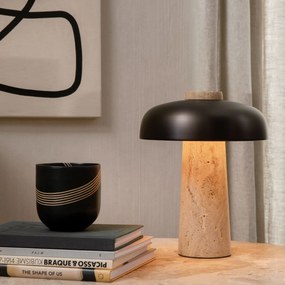 Audo Copenhagen Stmievateľná stolná lampa Reverse Travertine Bronzed Brass