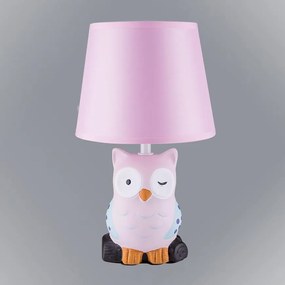 Nočná lampa sova ružová VO2166 LB1