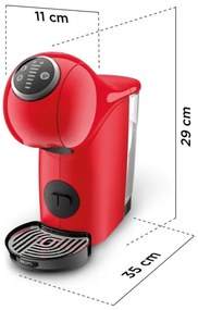 Krups - Kávovar na kapsule NESCAFÉ DOLCE GUSTO GENIO S PLUS 1500W červená