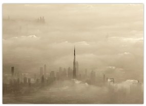 Obraz mesta v mrakoch (70x50 cm)