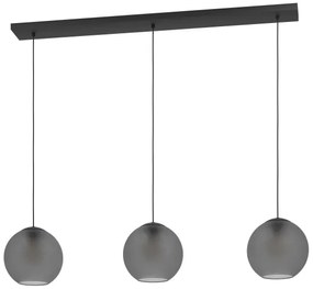 Eglo 390214 - Luster na lanku ARANGONA 3xE27/40W/230V dymová