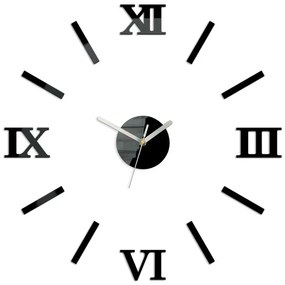 Nástěnné samolepící hodiny Numero 49 cm černé