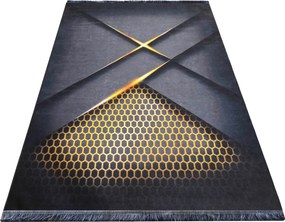 DY ČIERNY a ZLATÝ koberec 05 Rozmer: 180x280 cm