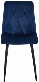 Jedálenská stolička LIBRA zamatová granátová (čierne nohy)