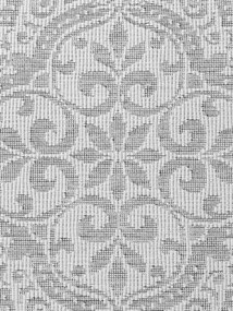 NORTHRUGS, Behúň Duet Rosel 106251 White/Gray - na von aj na doma, 80x250, šedá, chodba / predsieň