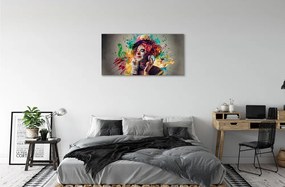 Obraz canvas Klaun farba poznámky 120x60 cm