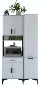 Set kuchynských skriniek Jenaretta 21 (biela + čierna). Vlastná spoľahlivá doprava až k Vám domov. 1107093