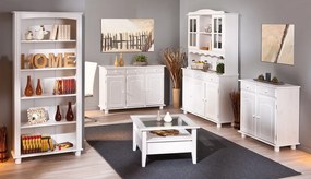 Široká vitrína In-Siena, bielena borovica