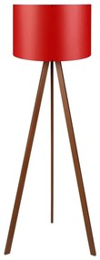 Stojacia lampa AYD 1xE27/40W/230V červená/hnedá