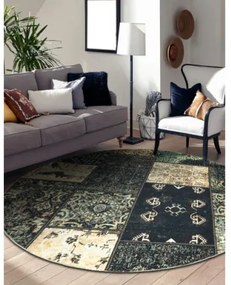 Koberec ANTIKA Ancient Olive patchwork zelený