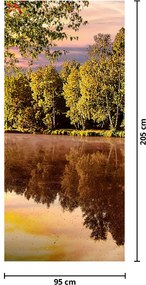 Fototapeta na dvere - Za riekou (95x205cm)