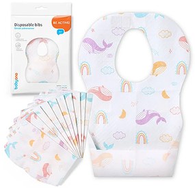 Jednorazové detské podbradníky BabyOno 10 ks v balení