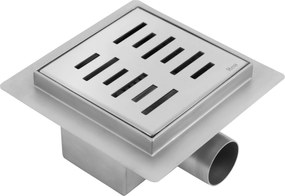 Rea Line, nerezový odtokový žľab 120x120 mm, oceľová, REA-G6204