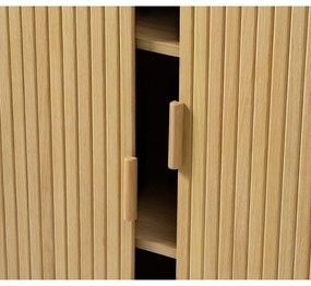 Skrinka v dekore duba s posuvnými dverami v prírodnej farbe 113x90 cm Cavo – Unique Furniture
