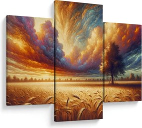 Obraz – Strom na poli (90x60 cm)