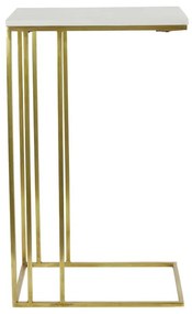 Odkladací stolík s doskou v dekore mramoru 31x41 cm Roshan – Light &amp; Living