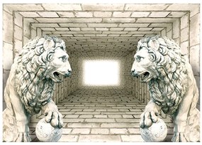 Artgeist Fototapeta - Chamber of lions Veľkosť: 100x70, Verzia: Standard
