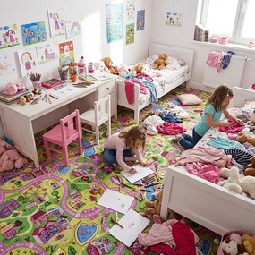 Vopi, Koberec metráž cesty Sweet Town - neúčtujeme odrezky z role, na mieru, šíře 1,33m,1m,2m,3m,4m,na mieru, neúčtujeme odrezky, viacfarebná, filc, detská izba