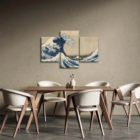 Obraz - Katsushika Hokusai, Under the Wave off Kanagawa, reprodukcia (90x60 cm)