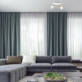 Bodové svietidlo JOKER 2xGU10/25W/230V biela/zlatá