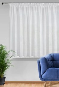 ZÁCLONA REBECCA NA PÁSKE 300X150 CM BIELA