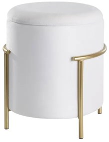 Eglo 424135 - Taburet MASHIKE 46x41 cm biela/zlatá