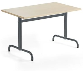 Stôl PLURAL, 1200x800x720 mm, HPL - breza, antracit