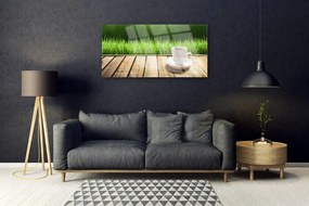 Obraz plexi Tráva hrnček príroda 100x50 cm