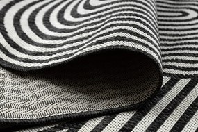 Koberec ORGANIC 2131 geometrický, krémový / čierny / naturálny