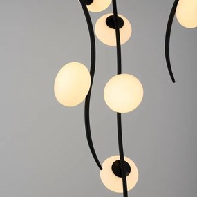 LED Prisadený luster GELA 18xLED/3W/230V 3000K čierna