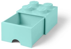 Svetlomodrý úložný box štvorec LEGO®