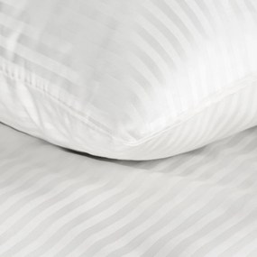 SATÉNOVÉ OBLIEČKY VERA 140X200 CM, 1 KS 70X80 CM BIELE