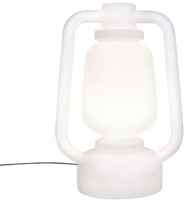Stojaca lampa biela 110 cm IP44 - Storm Extra Large