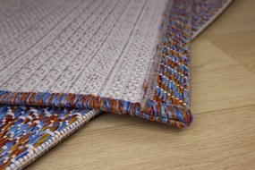 Devos Caby (DC Carpets), TRHÁK: Kusový koberec Terazza 21241 Multi/Blue/Red – na von aj na doma, 120x170, viacfarebná, chodba / predsieň