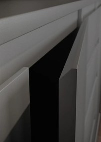 Široká komoda so šuplíkmi Brest, 160 cm, antracitová