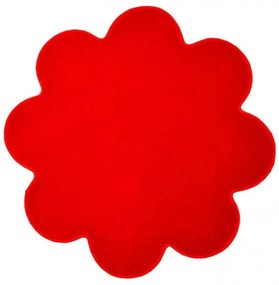 Vopi koberce Kvetinový koberec Eton červený - 160x160 kvietok cm