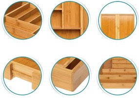 Organizér na príbory IKAR bambusový