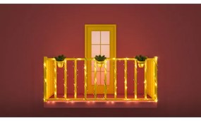 WiZ - LED RGBW Stmievateľná vonkajšia reťaz 160xLED 20m IP44 2700-5000K Wi-Fi