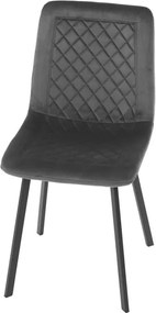Jedálenská stolička zamatová, sivá DCL-973 GREY4