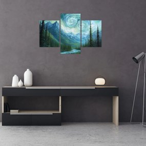 Obraz - Krajina s nádychom Van Gogha (90x60 cm)