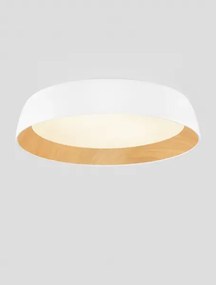 LED stmievateľné bielo-drevené moderné stropné svietidlo Sigi 60