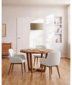 Okrúhly jedálenský stôl z masívu akácie v prírodnej farbe ø 120 cm Nahla – Kave Home