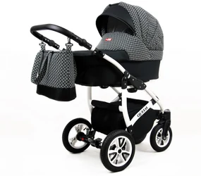 Kombinovaný kočík Raf-pol Queen - Classic Black (2-kombinácia)