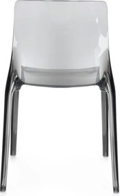 Sivá plastová záhradná stolička Adele – Bizzotto