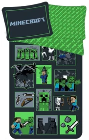 Jerry Fabrics Obliečky Minecraft - Sssleep Tight | 140 x 200 cm / 70 x 90 cm