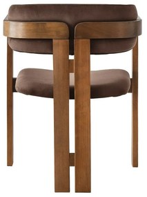Jedálenská stolička CO Dark Brown and Walnut