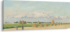Obraz - Camille Pissarro, Landscape, Ile de France, reprodukcia (120x50 cm)