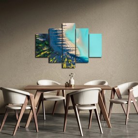 Obraz - Pohľad na jazero (150x105 cm)