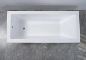 Erga Pureline-S, vaňa 1400x700x400 mm bez nožičiek, biela lesklá, ERG-V07-PURELINE-S-140x070-WH