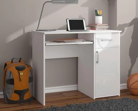 PC stolík Padma (biela + lesk biely). Akcia -20%. Vlastná spoľahlivá doprava až k Vám domov. 1128570